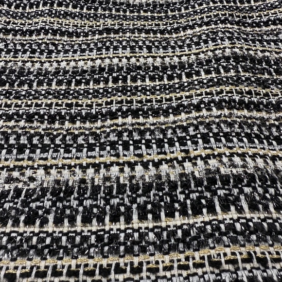 Loft Women's Tweed Metallic Textured Mini Skirt, Size 0, Lined, Holiday, Dressy - Picture 5 of 9